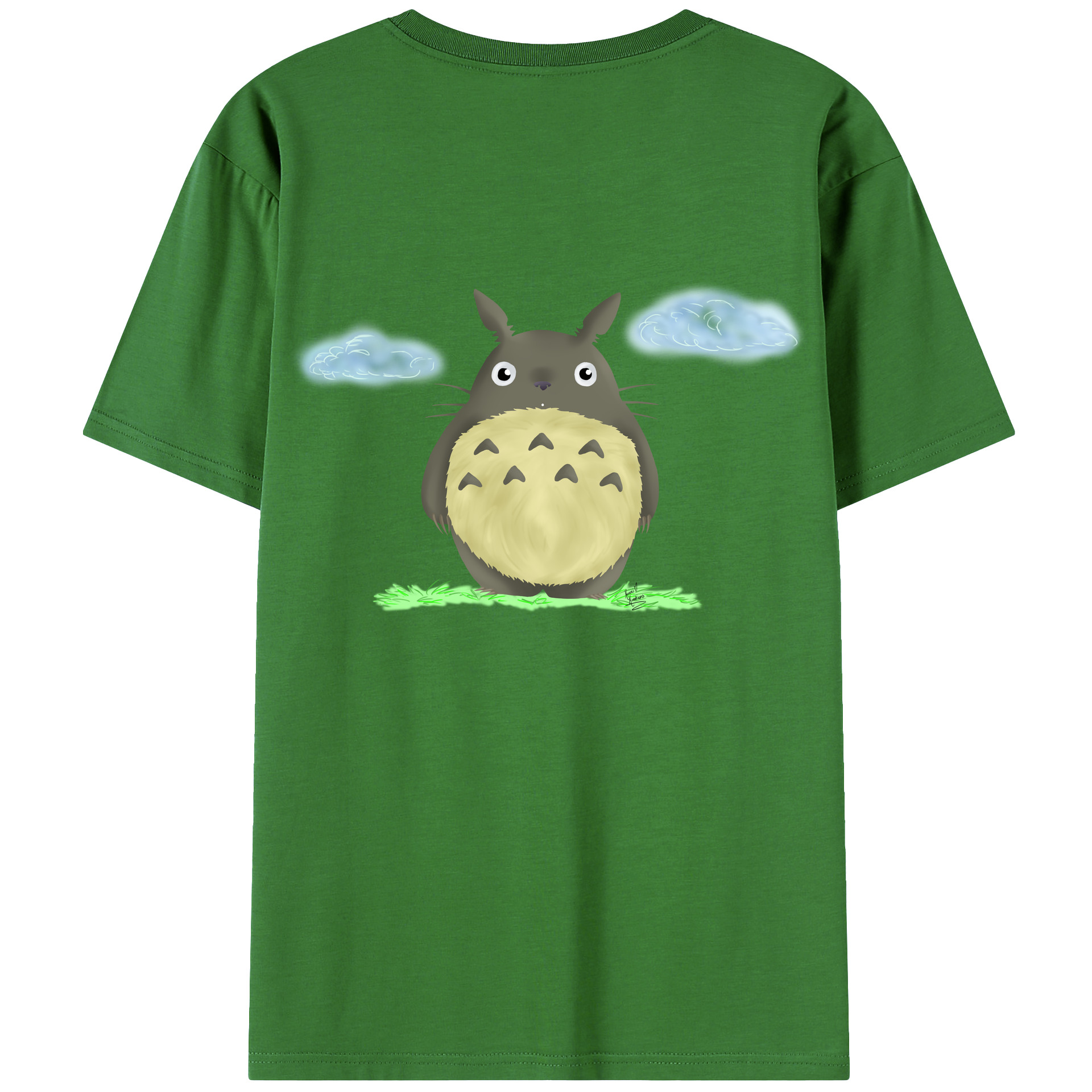 （画像用） となりのトトロ 草壁メイ 草壁サツキ My Neighbor Totoro Satsuki Kusakabe Mei Kusakabe レディース半袖Tシャツ(バックプリント)